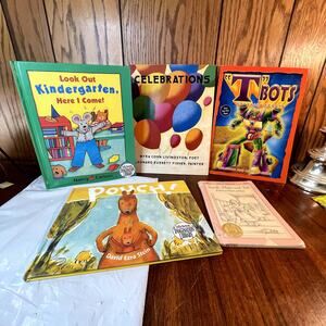 5 Children Books: Celebrations T bots, Pouch +